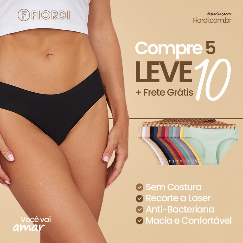 Kit Calcinhas Seda Serena™ [Compre 5 & Leve 10]