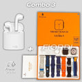 Combo: Serie 9 Ultra + Fone Air Pro 3 [7 Pulseiras + Case]