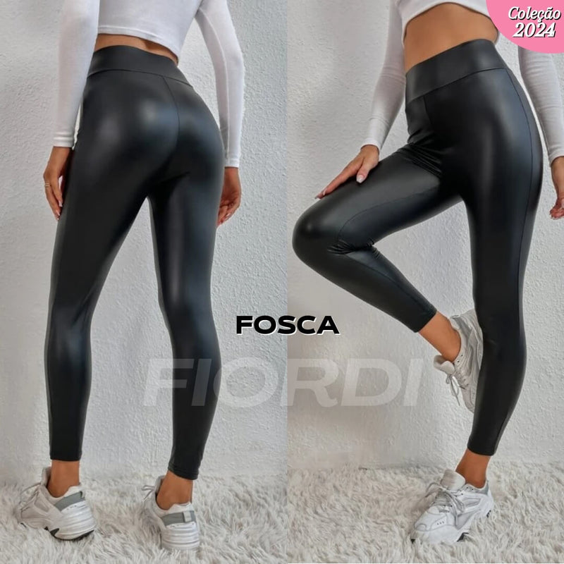 Calça de Couro Aveludada - HotLeg™ [COMPRE 1 LEVE 2] + Brinde Exclusivo