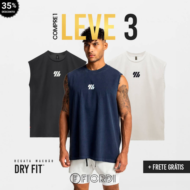 Regata Masc. Machão Dry-Fit™  [Compre 1 & Leve 3]