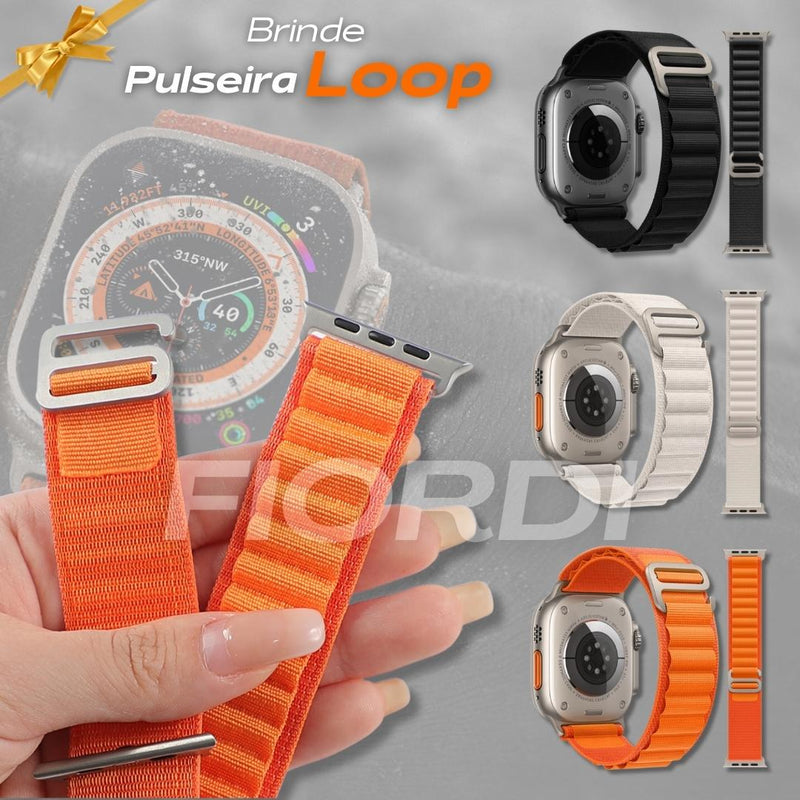 Smartwatch - Serie 8 Ultra + (2ª Pulseira de Brinde)