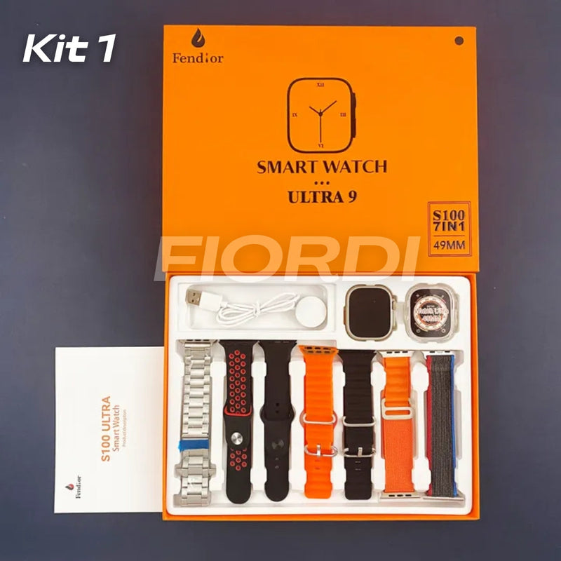 SmartWatch - Serie 9 Ultra™ [Brindes: 7 Pulseiras + Case]