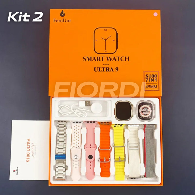 SmartWatch - Serie 9 Ultra™ [Brindes: 7 Pulseiras + Case]