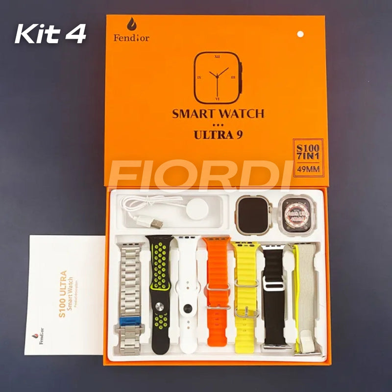 SmartWatch - Serie 9 Ultra™ [Brindes: 7 Pulseiras + Case]